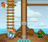 une photo d'Ã©cran de Asterix et Obelix sur Nintendo Super Nes